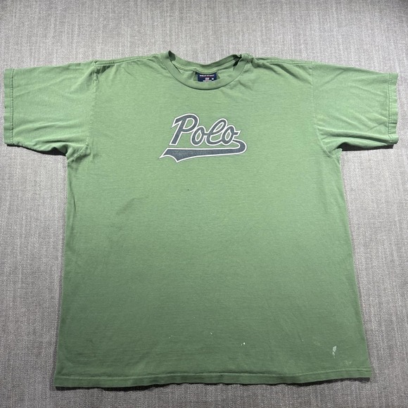 Polo Ralph Lauren Other - Polo Sport Ralph Lauren Shirt Mens XL Green Polo‎ Logo Graphic Tee Made USA